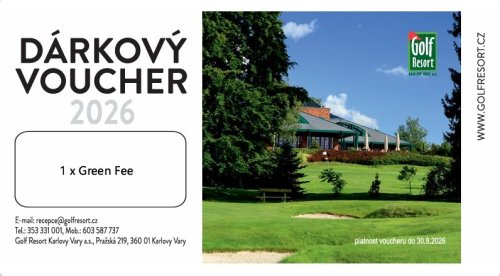 Dárkový voucher na 18 jamek