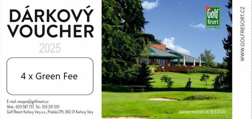 Dárkový voucher 4 Green Fee