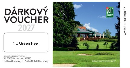 Dárkový voucher na 18 jamek