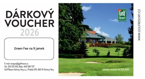 Gift voucher for 9 holes